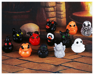 Kawaii in miniatura resina di Halloween papera 3D Micro paesaggio per bambini decorazione giardino acquario giocattolo animale resina artigianale - Product Image 5