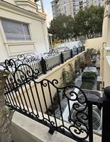 Panneaux de balustrade de balcon en fer thermolaqué sur mesure, résistants aux intempéries, certifiés CE, pour cour avant