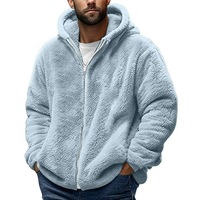 Blouson Bomber Homme 2025 – Nouvelle Collection Automne – Polaire Double Face Chaud – Streetwear Ample à Capuche Motif Cœur