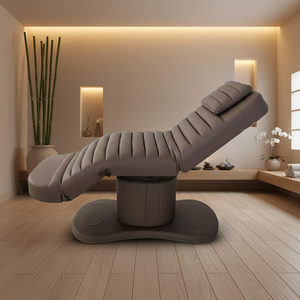 Facial Bed Beauty Salon Spa Chair Eyelash Bedroom Electric Lifting Mechanism Massage Bed PU Leather 3 Motor - Product Image 1