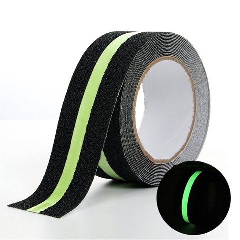 Factory Wholesale PVC Acrylic Adhesive Single Sided Anti Slip Strips for Indoor Outdoor Stair Tread Surfaces Glow Waterproof