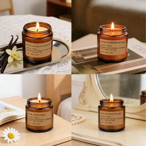 Ensemble de 8 bougies parfumées d'aromathérapie longue durée, bougies artisanales en cire de soja naturelle pour la relaxation à la maison/jour de Thanksgiving - Product Image 4