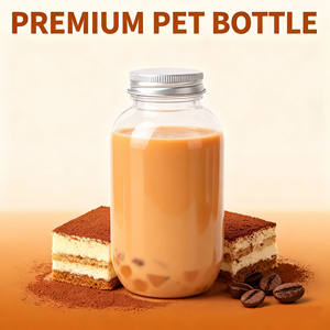 400ml PET奶茶瓶，带螺旋盖，适用于汽水和碳酸饮料，耀德牌丝网印刷饮料包装 - Product Image 2