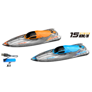 Lancha <span class=keywords><strong>de</strong></span> Carreras a Control Remoto 2.4G, Juego <span class=keywords><strong>de</strong></span> <span class=keywords><strong>Dos</strong></span> Piezas para <span class=keywords><strong>Dos</strong></span> Jugadores, Barco RC con Luces LED, Juguete <span class=keywords><strong>de</strong></span> Plástico Impermeable - Product Image 2