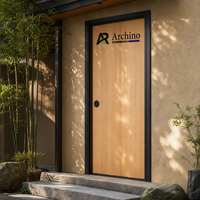 Porte d'entrée en acier à grain de bois, finition par transfert thermique, étanche, anti-effraction, porte de sécurité en acier pour maison et appartement