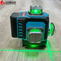 Niveau laser 3D 12 lignes vert 360° LUBIAO, auto-nivelant, compact, portable, antichoc, étanche pour la construction et le carrelage