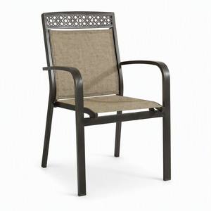 Nuova Sedia Sospesa Minimalista con Telaio in Alluminio e Griglia Floreale Traforata per Giardino, Patio, Cortile e Spazi Esterni - Product Image 6