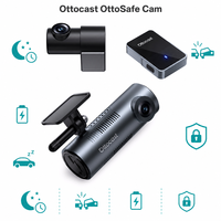 Caméra embarquée Ottocast OttoSafe 2K QHD avec affichage en direct, CarPlay et Android Auto sans fil, pas besoin de téléphone, enregistreur vidéo, garantie 1 an