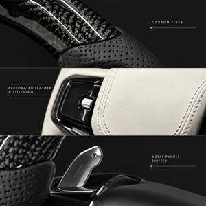 NaviHua Nouvelle Arrivée Volant de Voiture Amélioré Cuir et Fibre de Carbone pour Land Rover Range Rover Vogue/Sport/Velar - Product Image 3