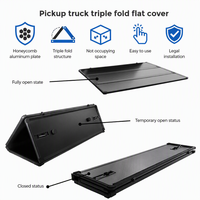 Couverture de benne rigide rétractable de haute qualité à trois volets pour Ford F150 et Toyota Tacoma 5.5FT – Accessoire