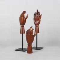 Nouveau style, mannequin en bois de noyer foncé pour l'affichage de bijoux, de lunettes et de décorations