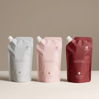 Sachet Doypack en plastique avec bec verseur, imprimé sur mesure, qualité alimentaire, pour boissons, jus, liquides, réutilisable, avec ventouse