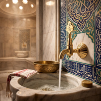 Robinet mural bibcock en laiton de style ottoman populaire, couleur personnalisable, idéal pour jardin, balcon et machine à laver