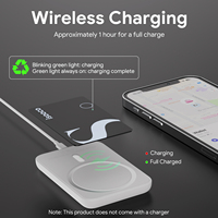 Traceur GPS sans fil rechargeable ISOOCO en plastique, étanche IP67, pour localisation de clés porte-à-porte, avec contrôle à distance et compatible iOS