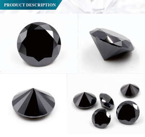 Moissanite noire en vrac, <span class=keywords><strong>1</strong></span> <span class=keywords><strong>carat</strong></span>, <span class=keywords><strong>prix</strong></span> bas, moissanite ronde 4H Sic, <span class=keywords><strong>prix</strong></span> <span class=keywords><strong>de</strong></span> la moissanite noire - Product Image 6