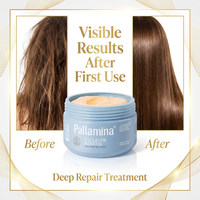Masker Rambut Keratin Pallamina Profesional Kolagen Perawatan Perbaikan Rambut Rusak Kondisioner Mendalam 500ML Grosir OEM ODM