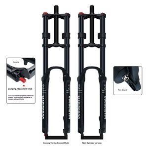 <span class=keywords><strong>Fourche</strong></span> à air en alliage pour <span class=keywords><strong>VTT</strong></span>, double suspension, 27,5 pouces, axe QR, tiges de 28,6 mm, amortissement réglable, débattement de 150 mm - Product Image 1