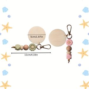 Siliconen merk Daisy sleutelhanger gegraveerde schuifplaat moeder <span class=keywords><strong>plot</strong></span> decoratieve sfeer hanger - Product Image 4