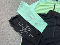 Chándal Deportivo Unisex de Talla Grande con Media Cremallera y Manga Larga, de Secado Rápido, Transpirable, Anti-UV, para Entrenamiento, Running y Deportes
