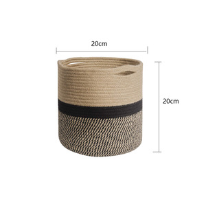 Factory Hot Sale <b>Storage</b> <b>Baskets</b> Woven Cotton Rope <b>Basket</b> Organizing Home Decoration - Product Image 6