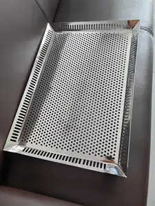 Custom-made Stainless Steel Metal Mesh Perforated Flat Drying Dehydration Baking Tray For Medicinal Materials/plant Dehydrating