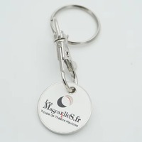 Porte-clés en métal émaillé pratique avec logo personnalisé et informations de service locale, accessoire de sac pour le marketing des entreprises locales
