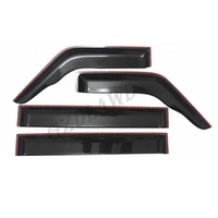 Black Weathershield Sun Visor Deflector de viento Piezas exteriores del cuerpo para Patrol Y60 Y61 GQ GU Series Car Windows