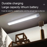 Détecteur de mouvement LED armoire lumière USB Rechargeable Induction veilleuse sans fil Portable détecteur lampe pour garde-robe couloir