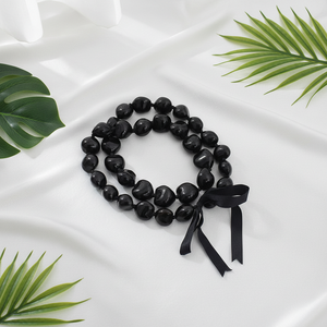 <span class=keywords><strong>Collar</strong></span> <span class=keywords><strong>de</strong></span> Nuez Kukui Hawaiana Natural al por Mayor, Hecho a Mano, con <span class=keywords><strong>Cuentas</strong></span>, para el Verano y Fiestas - Product Image 1