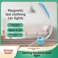 Lampe de travail LED à économie d'énergie pour machines à coudre industrielles 30 perles éclairage plat aimant protection des yeux pour ordinateurs de voiture