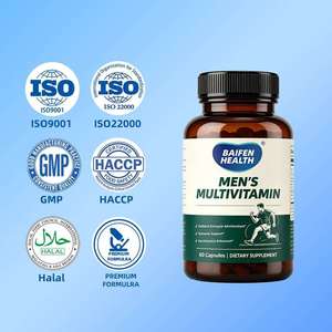 Píldoras para el Crecimiento de la Barba para Hombres de Alta Calidad OEM/ODM, Biotina, Colágeno y Vitamina Zinc para Adultos, No Aptas para Niños - Product Image 1