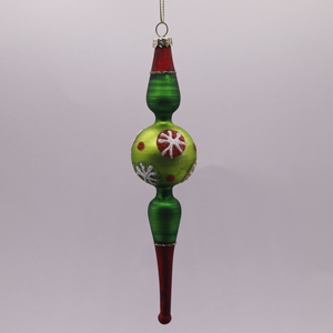 Adornos Navideños Creativos para el Hogar, Exquisitas Manualidades de Vidrio Pintadas a Mano de 4*4*8 cm, Productos Decorativos Colgantes - Product Image 4