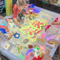 Équipement de terrain de jeu intérieur pour enfants Dream Catch, machine de jeu interactive pour enfants, projecteur de plage de sable pour parc d'attractions pour enfants