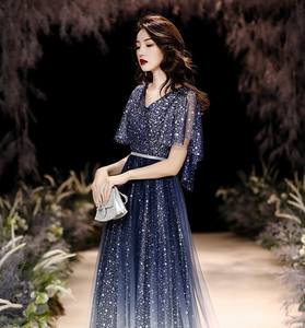 Kadın parti yaz dantel payetli performans zarif akşam balo kıyafetleri - Product Image 5