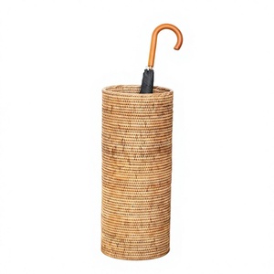2026 Elegant Artisan Rattan Umbrella Holder <b>Case</b> Eco-Friendly Sea Grass with Fun Animal Pattern Stylish Home Accent Low Price - Product Image 1