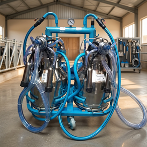 Máquina Portátil para Ordeñar Vacas y Cabras, Ordeñadora Eléctrica de Doble Cubeta, Equipo Lechero de Acero Inoxidable - Product Image 3