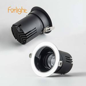 Trimless Sans Monture Plafond 75mm Encastré COB LED <span class=keywords><strong>Spot</strong></span> Down Light Bureau Commercial Maison Salon <span class=keywords><strong>Noir</strong></span> 7W 15W LED Spots - Product Image 2