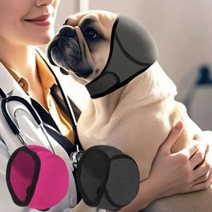 Dog Earmuffs Noise Reduction Waterproof Headband For Summer Swimming Solid Color Polyester Pet Apparel - Product Image 1