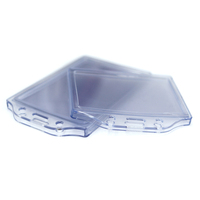 Personnalisé Haute Qualité Transparent En Plastique Souple PVC Nom Badge ID Carte Titulaire Employé Carte Ensemble Titulaire