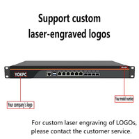Firewall en Rack 1U con Procesador Intel Atom C3000 C3758 C3808 C3958 OEM, Router Soft Pfsense 4 10Ge, 6 Puertos LAN y 4 SFP