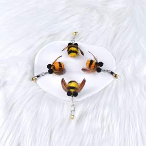 Jouet pour <span class=keywords><strong>chat</strong></span> Tête remplacée Jeu interactif Teaser de <span class=keywords><strong>chat</strong></span> Remplacement Intérieur <span class=keywords><strong>Chat</strong></span> Jouer Volant Insecte Teaser Baguette Fournitures pour animaux de compagnie - Product Image 4