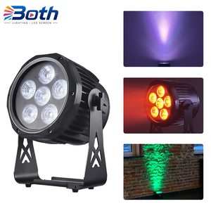 Battery Operated RGBWA UV LED Wash Light 6x18W Waterproof Par Can for Event Rental - Product Image 1