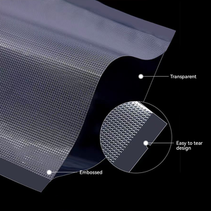 Hermetic Embossed Food Storage Packaging <strong>Bag</strong> Custom Transparent Plastic Textured Vacuum Seal <strong>Bags</strong> for Meat <strong>Vegetables</strong> Fresh Fish - Product Image 3