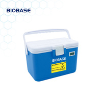Boîte de transport de biosécurité BIOBASE Chine M BTB-L8, capacité 8L avec thermomètre numérique, pour laboratoire