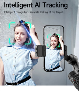 Estabilizador Antivibración con Seguimiento por IA M06, Barra Telescópica Integrada con Micrófono Inalámbrico para Grabación de Vlogs con Smartphone - Product Image 2