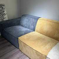 Komprimierte Couch 2-Sitzer Nordisch-Italienischer Tech-Stoff Rollverpackt Rahmenlos Vollschwamm Versandkostensparend