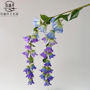Artificial Hanging Bell <b>Flowers</b> <b>Silk</b> <b>Flower</b> Single Branch Wedding Decoration Outdoor Home Decor High Simulation - Product Image 2
