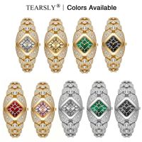 Montre Femme TEARSLY, Bracelet Diamant Luxe Léger, Montre Décontractée à Quartz pour Dames, Horloge Rétro Féminine, Montres-Bracelets Habillées (WA558)