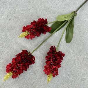 Hecho a mano pequeño 3 <span class=keywords><strong>tenedor</strong></span> lavanda Artificial flor suave Pastoral boda tema Pan tejido Material para el hogar Acción de Gracias - Product Image 6