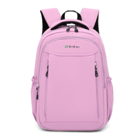 Mochila para estudiantes, tela de nailon lavada suave, mochila para ordenador de 16 pulgadas, múltiples bolsillos, correa para equipaje, uso diario unisex, para viajes y actividades al aire libre